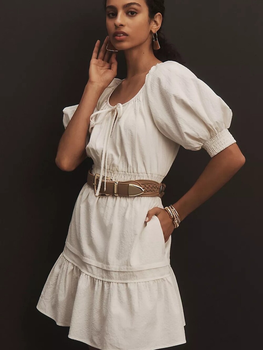 ANTHROPOLGIE COTTON NEW WITH TAG THE SOMERSET MIDI DRESS
